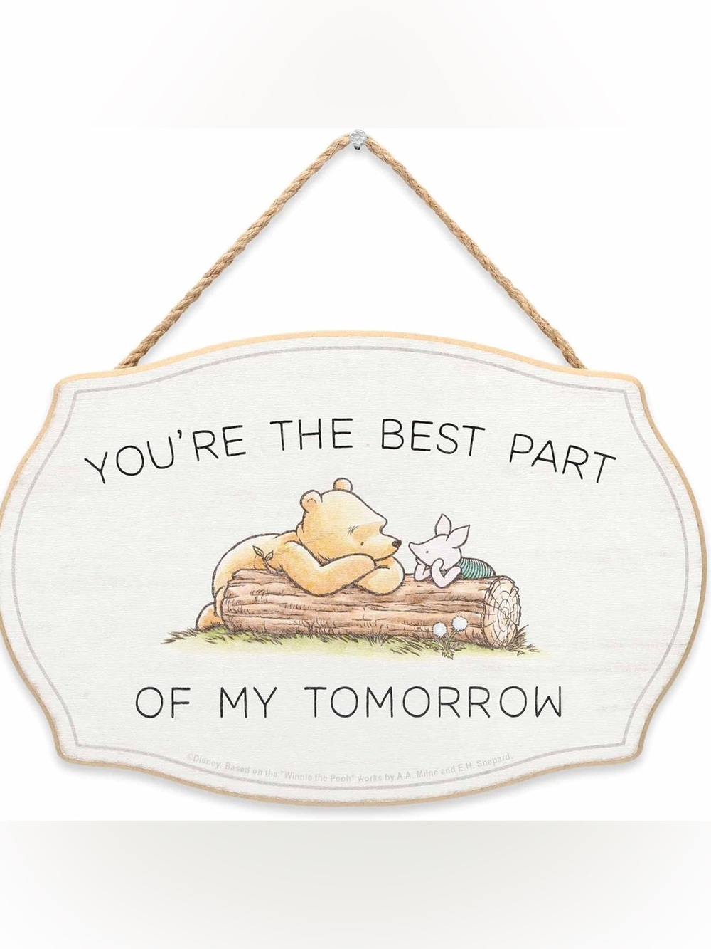 Disney Winnie the Pooh You're the Best Part Hanging Wood Wall Decor